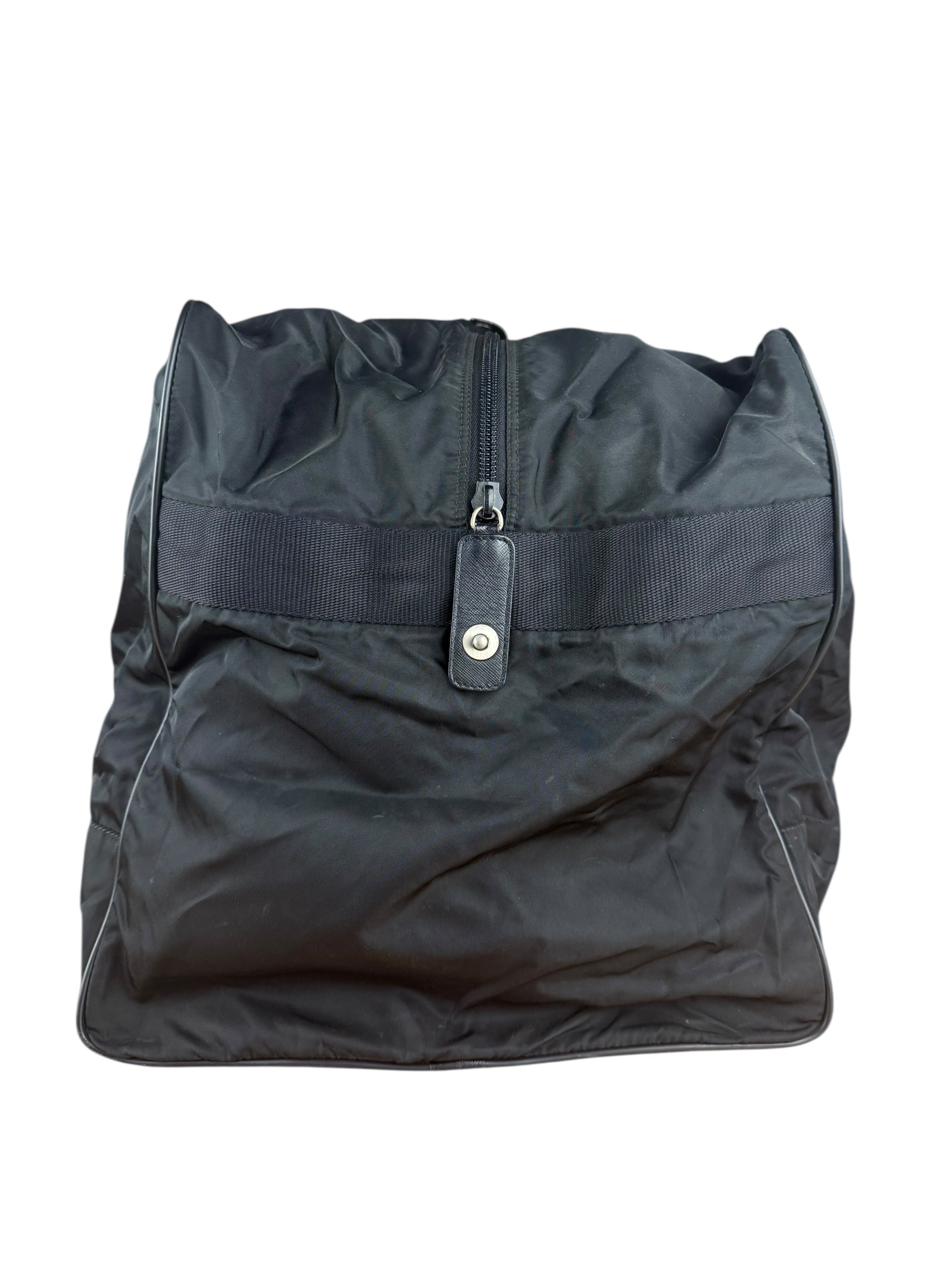 Prada Black Nylon Vintage Duffle Bag