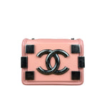 Chanel Pink Mini Boy Brick Chain Flap Bag 2013