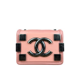 Chanel Pink Mini Boy Brick Chain Flap Bag 2013