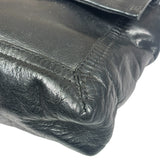 Fendi Black Leather Maxi Baguette