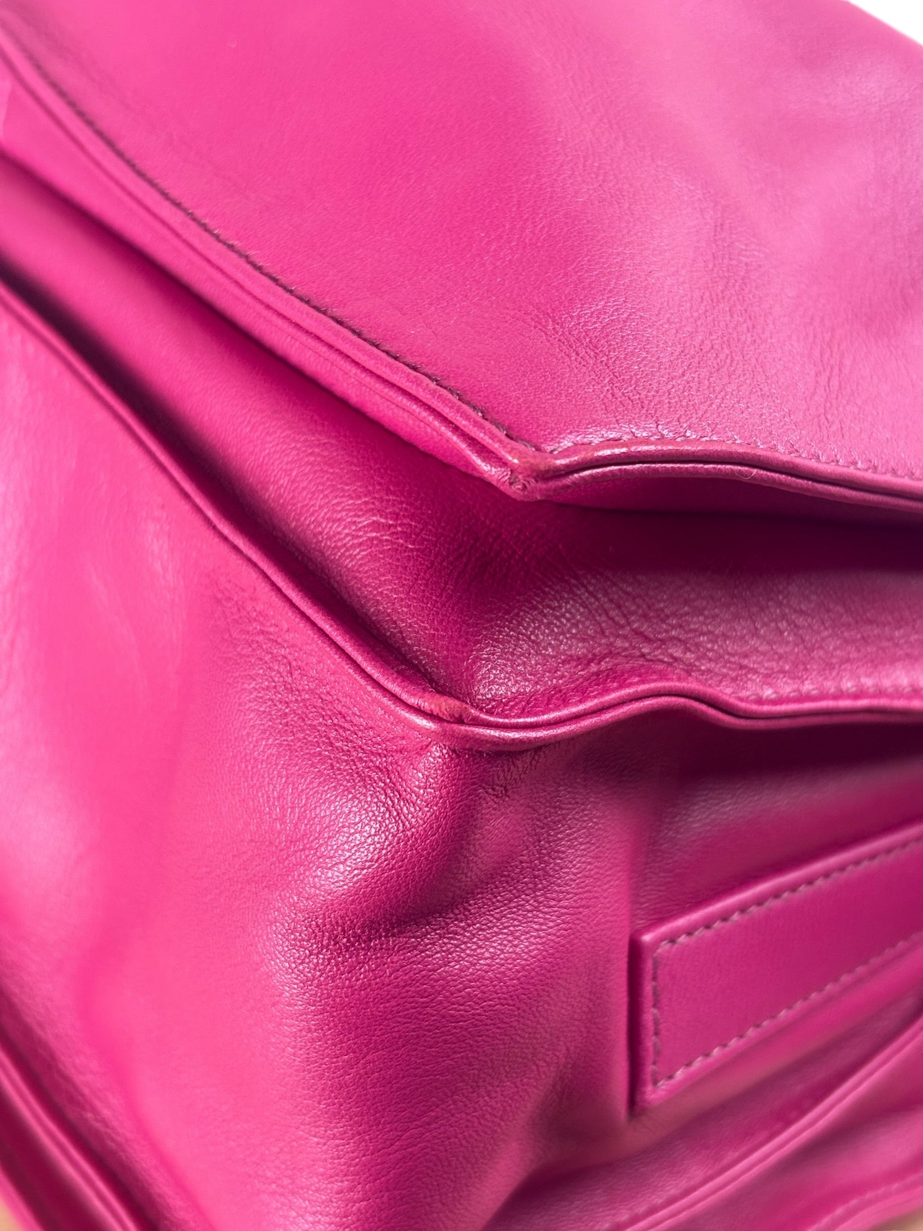 Loewe Pink Calfskin Flamenco Crossbody Bag