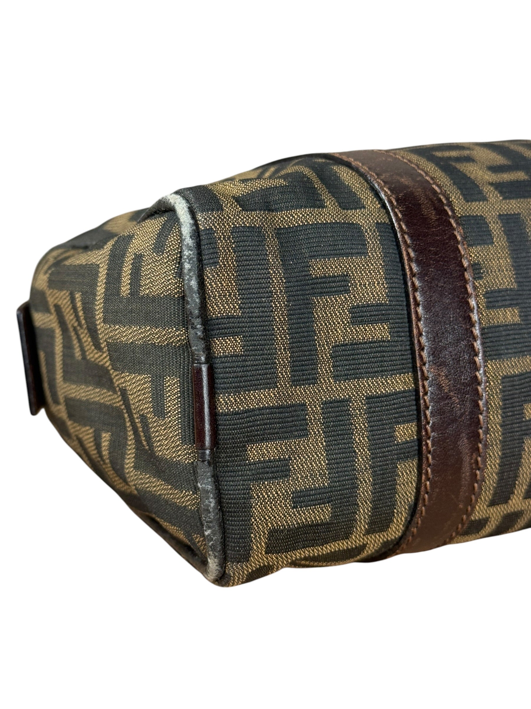 Fendi Vintage FF Zucca Print Mini Boston Handbag