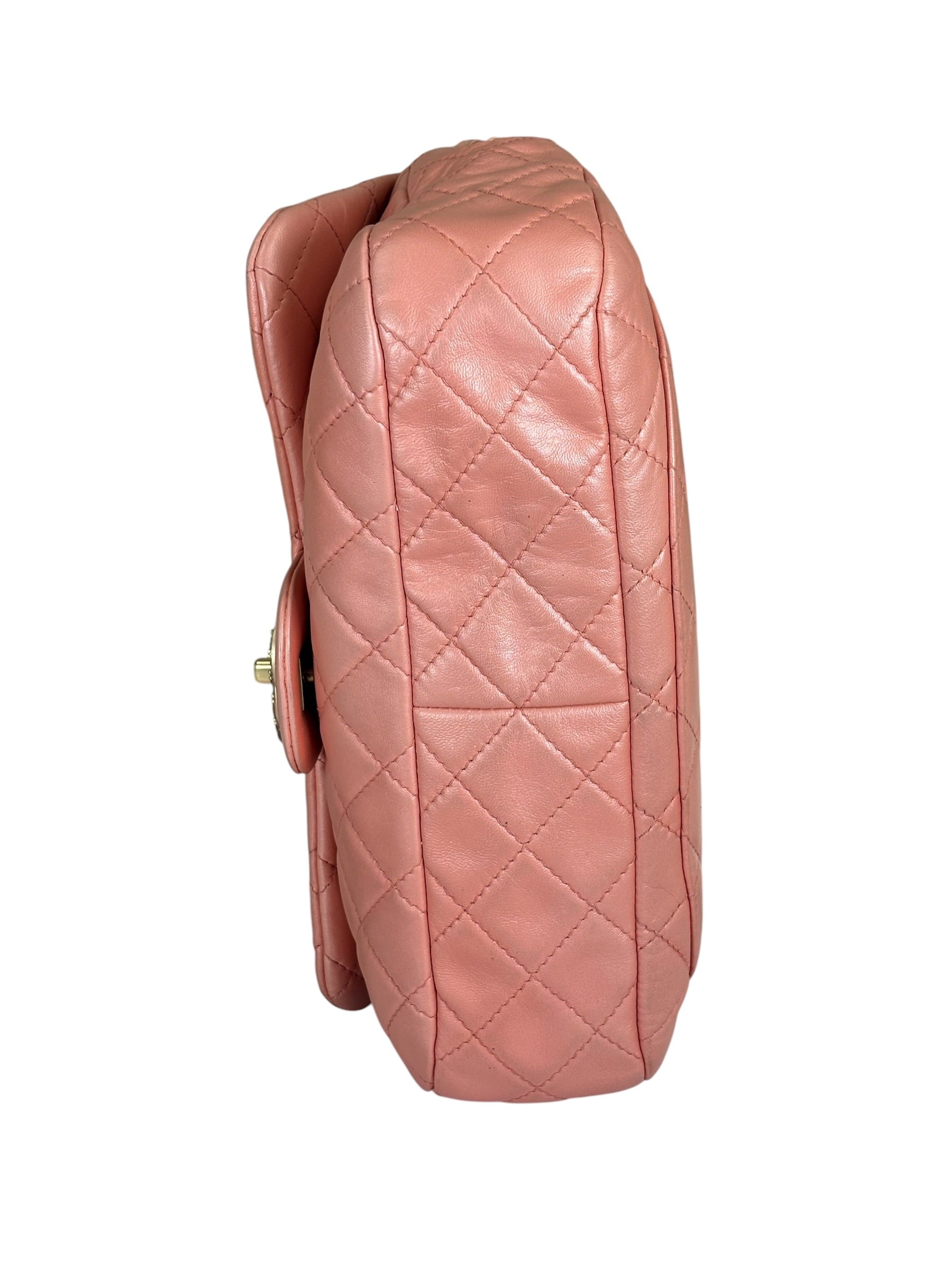 Chanel Pink Quilted Lambskin Precious Jewel Flap Bag 2010