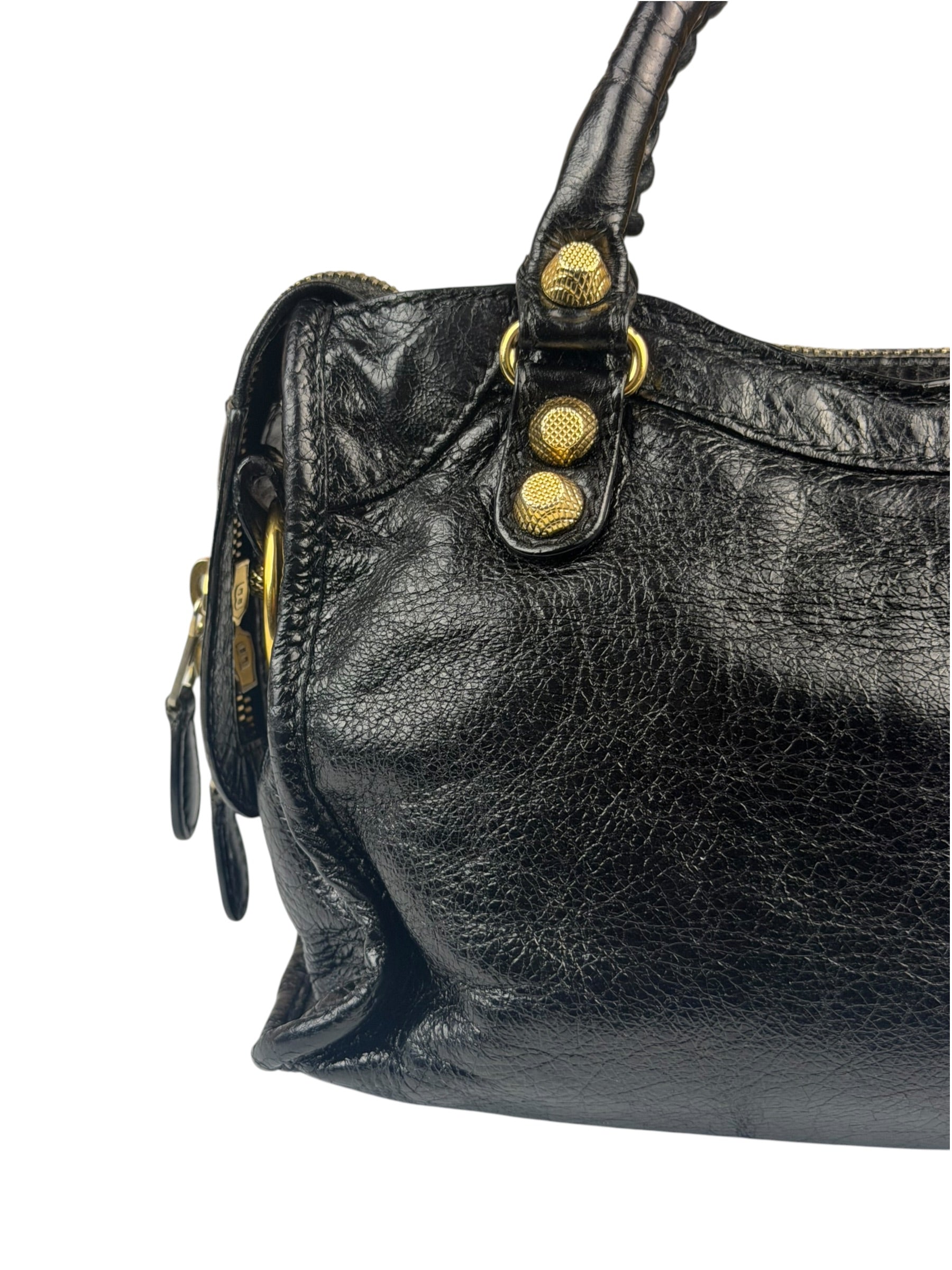Balenciaga Black Calfskin Mini Le City Bag
