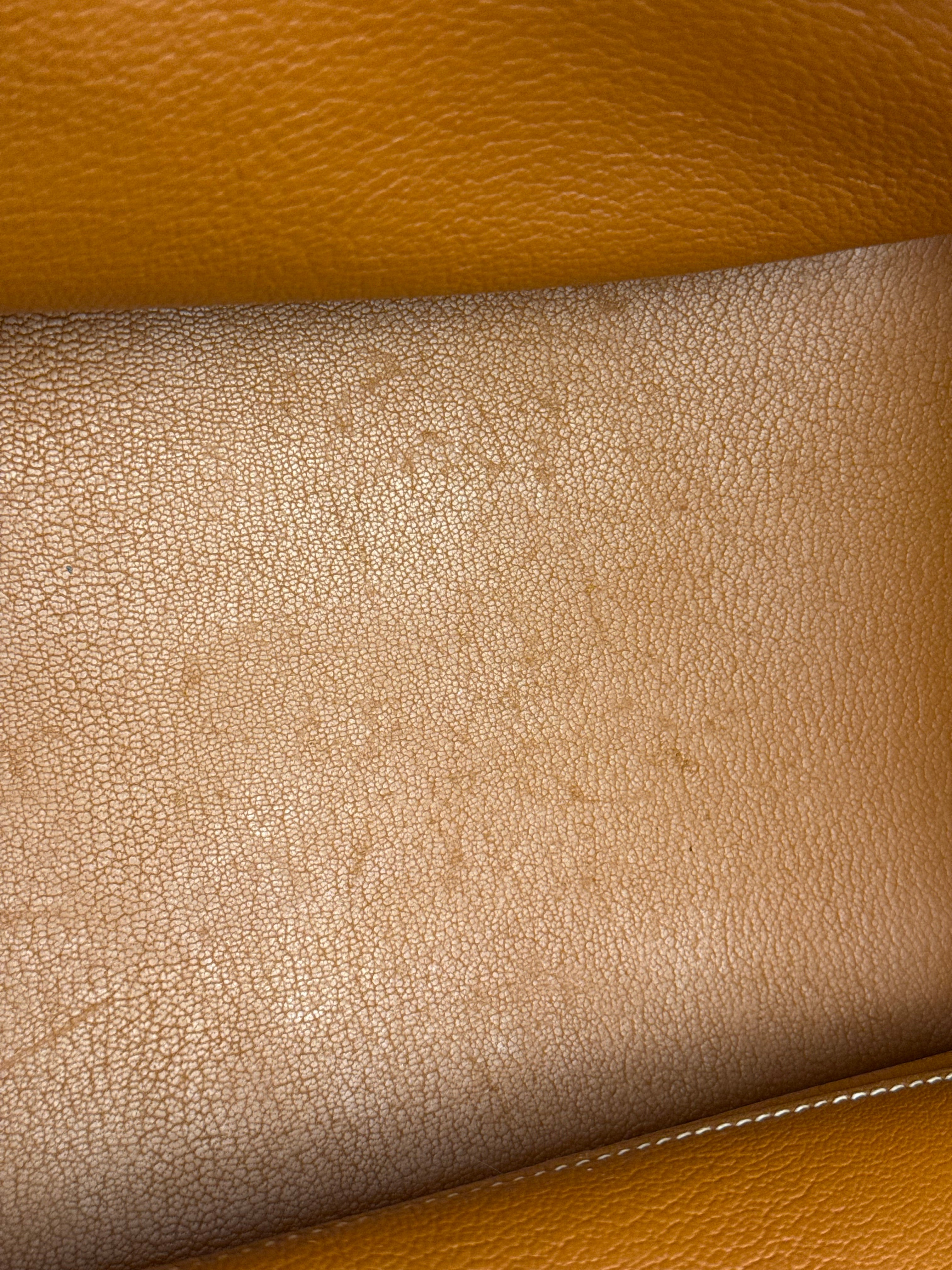 Hermes Birkin 35 Gold Brown Togo Leather Handbag 2001