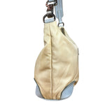 Prada Vintage Nylon Blue Leather Pochette