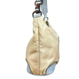 Prada Vintage Nylon Blue Leather Pochette