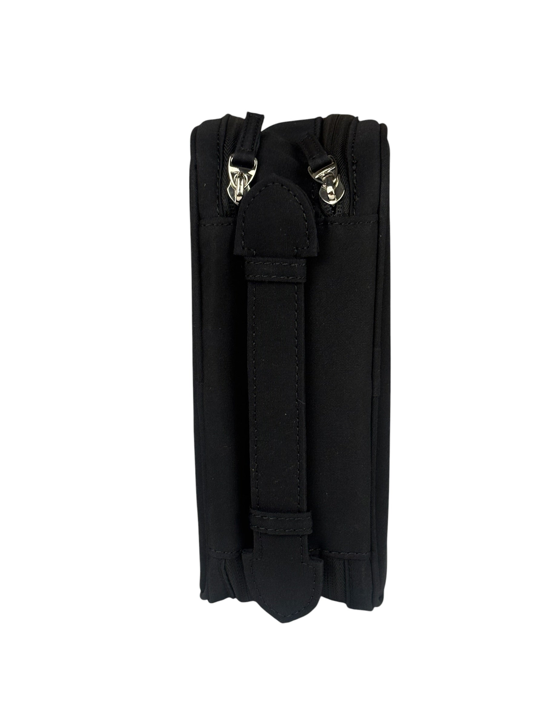 Prada Beauty Black Canvas Travel Cosmetic Pouch