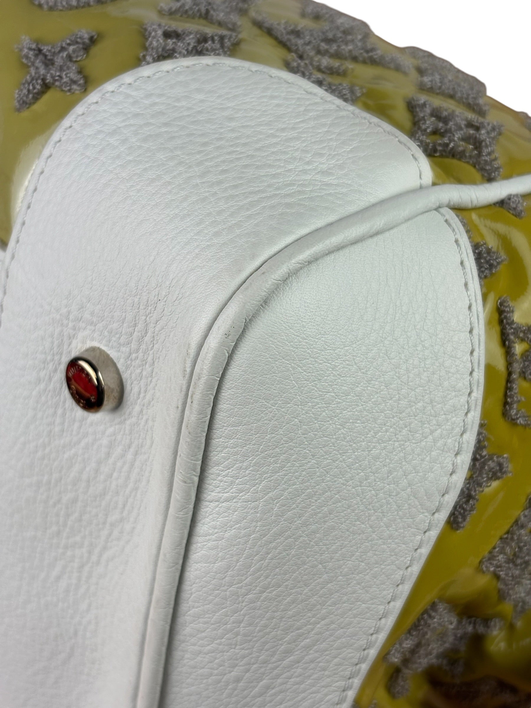 Louis Vuitton Yellow Monogram Bouclettes Speedy Round Handbag Spring 2012
