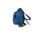 Miu Miu Blue Matelassè Leather Crossbody Bag
