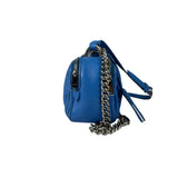 Miu Miu Blue Matelassè Leather Crossbody Bag