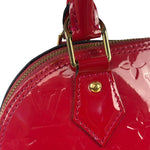 Louis Vuitton Red Vernis Alma BB Handbag