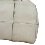 Celine Vintage Ivory Leather Boogie Handbag