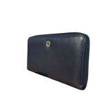 Chanel Navy Blue Long Zip Wallet