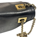 Fendi Black Leather Maxi Baguette
