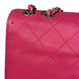 Chanel Pink Quilted Leather Accordion Flap Bag 2014