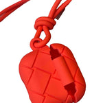 Bottega Rubberized Intrecciato AirPods Case Orange