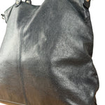 Balenciaga Vintage Black Leather Classic Square Zip Shoulder Tote Bag