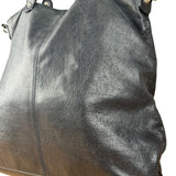 Balenciaga Vintage Black Leather Classic Square Zip Shoulder Tote Bag