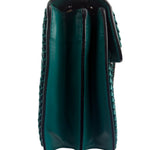 Bvlgari Green Leather Serpenti Forever Shoulder Bag