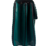 Bvlgari Green Leather Serpenti Forever Shoulder Bag