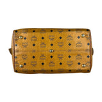 MCM Vintage Leather Logo Boston Handbag