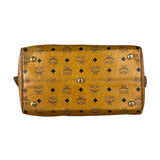 MCM Vintage Leather Logo Boston Handbag