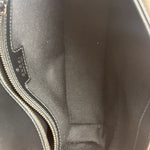 Gucci Black Leather GG Logo Marmont Noir Matelasse Shoulder Bag