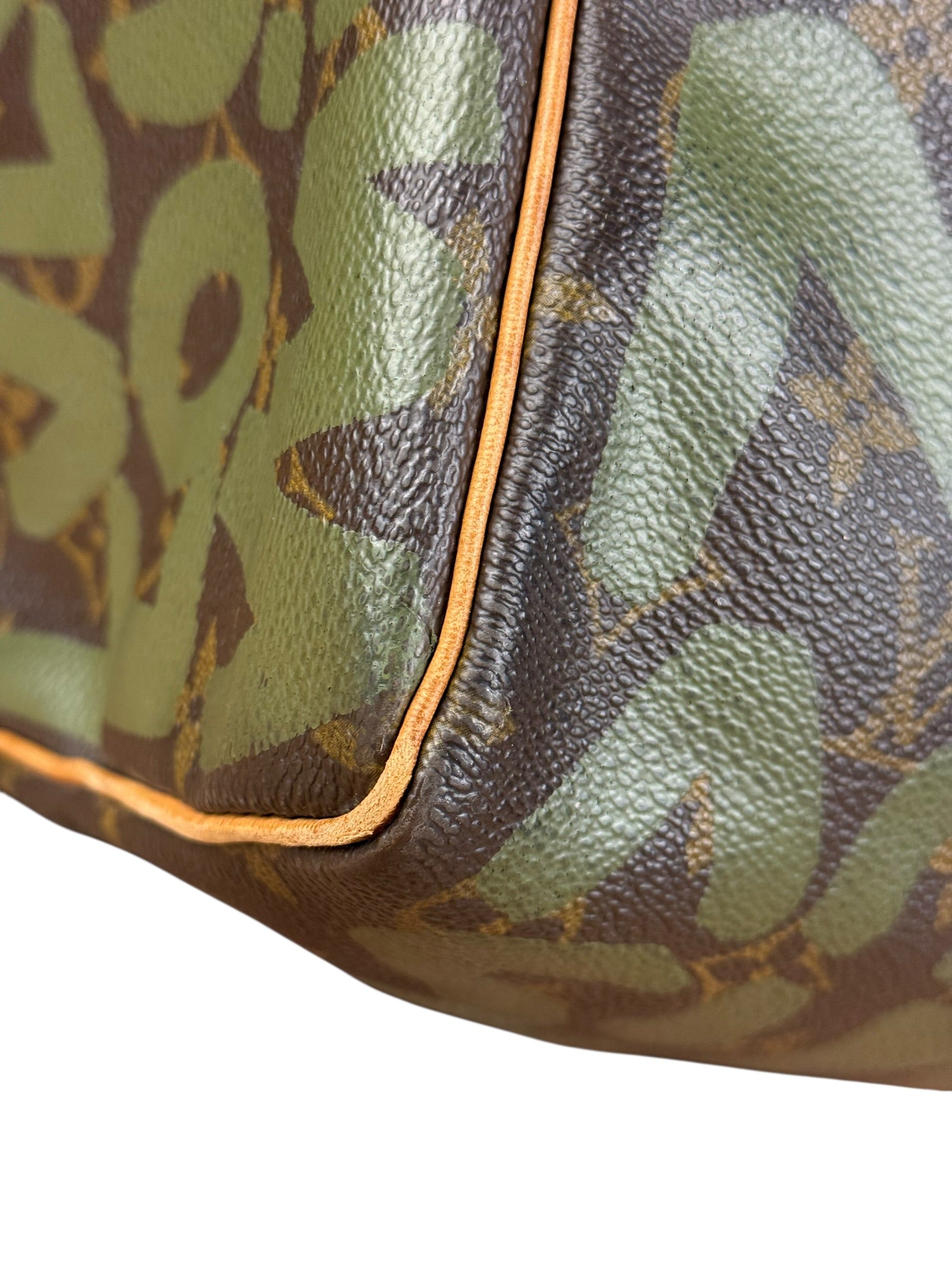 Louis Vuitton Stephen Sprouse Limited Edition Graffiti Keepall 50 Green