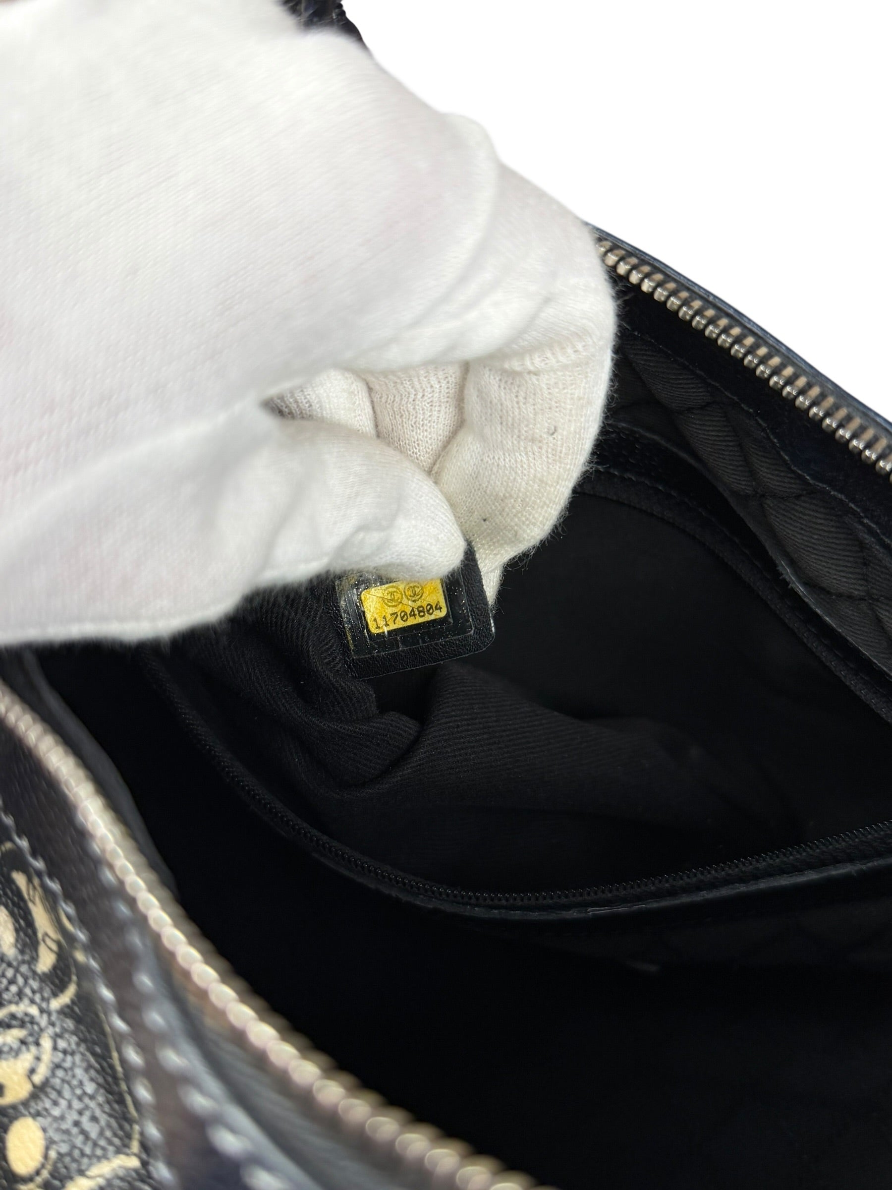 Chanel Vintage Coco Optic Bowler Bag 2006