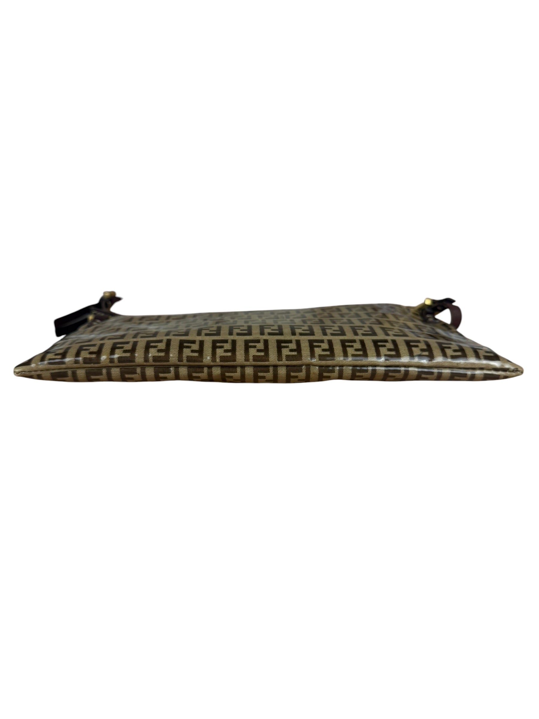 Fendi Vintage PVC Coated FF Shoulder Pochette