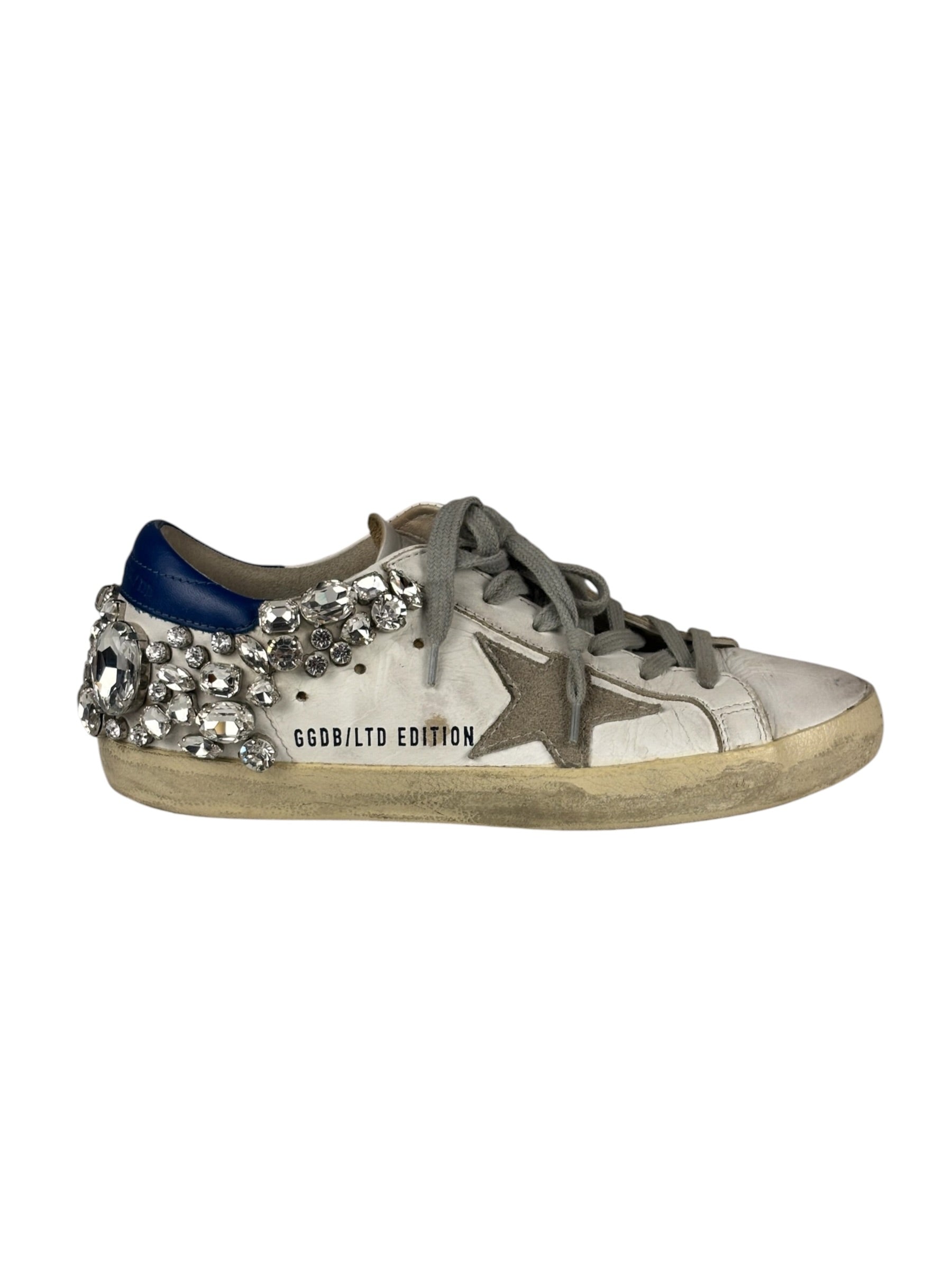 Golden Goose Superstar Sneakers Crystal Embellishments