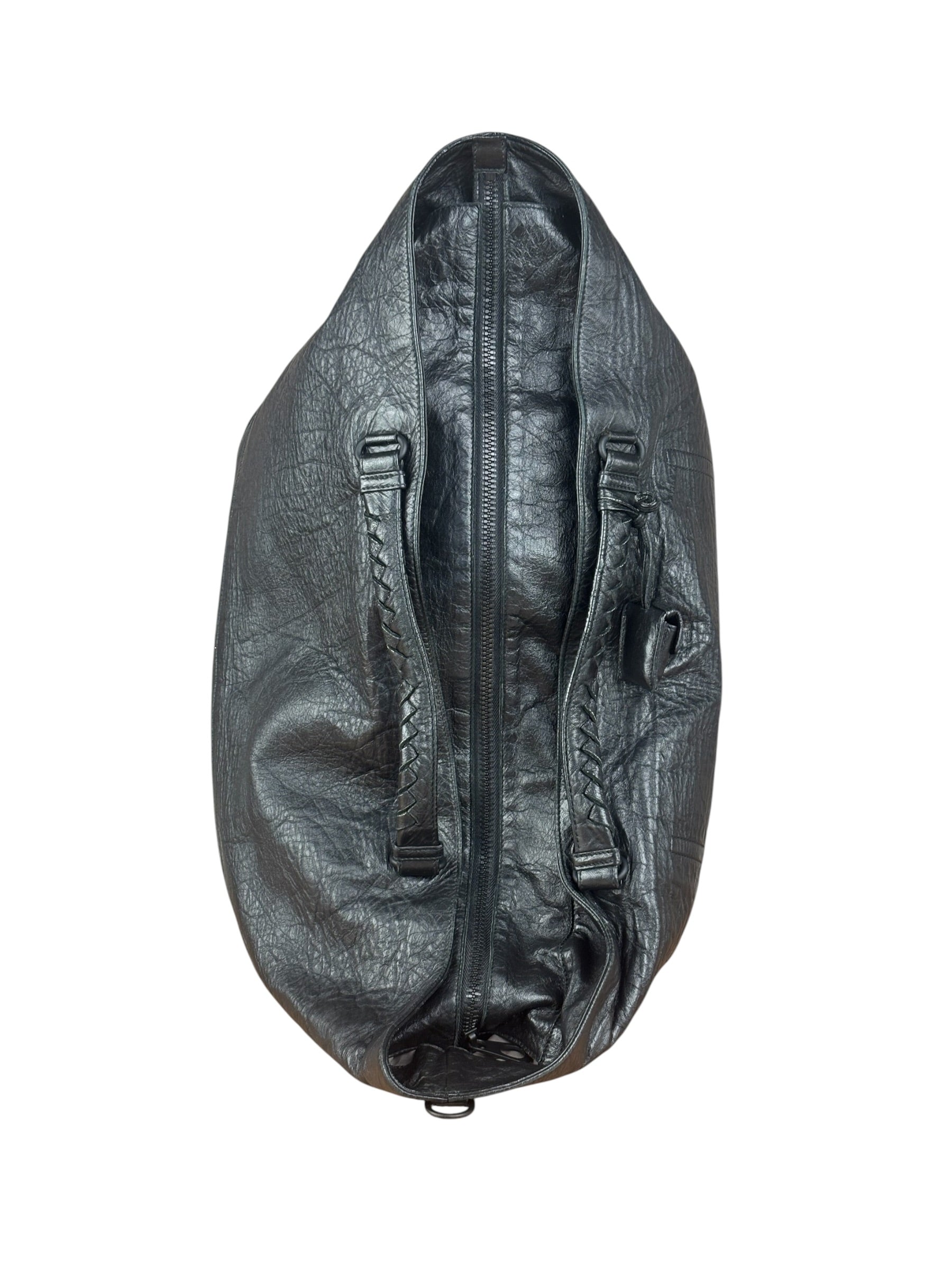 Bottega Veneta Vintage Black Leather Cervo Cocker Hobo Bag