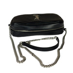 Yves Saint Laurent Black Leather Mini Lou Camera Bag