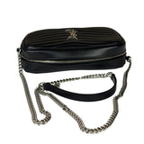 Yves Saint Laurent Black Leather Mini Lou Camera Bag