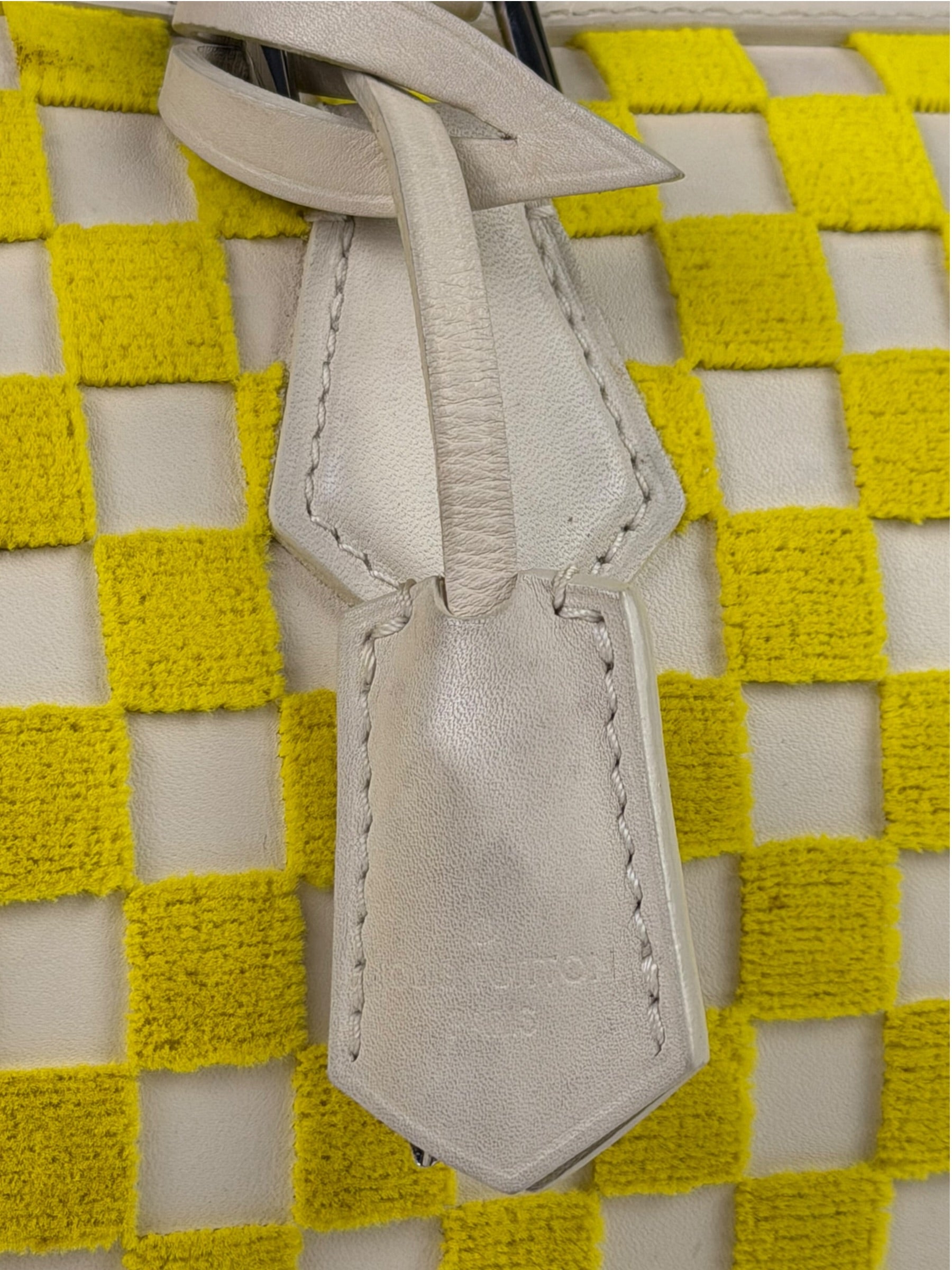 Louis Vuitton Cream/Yellow Damier Cubic Printemps Etè Speedy 2013