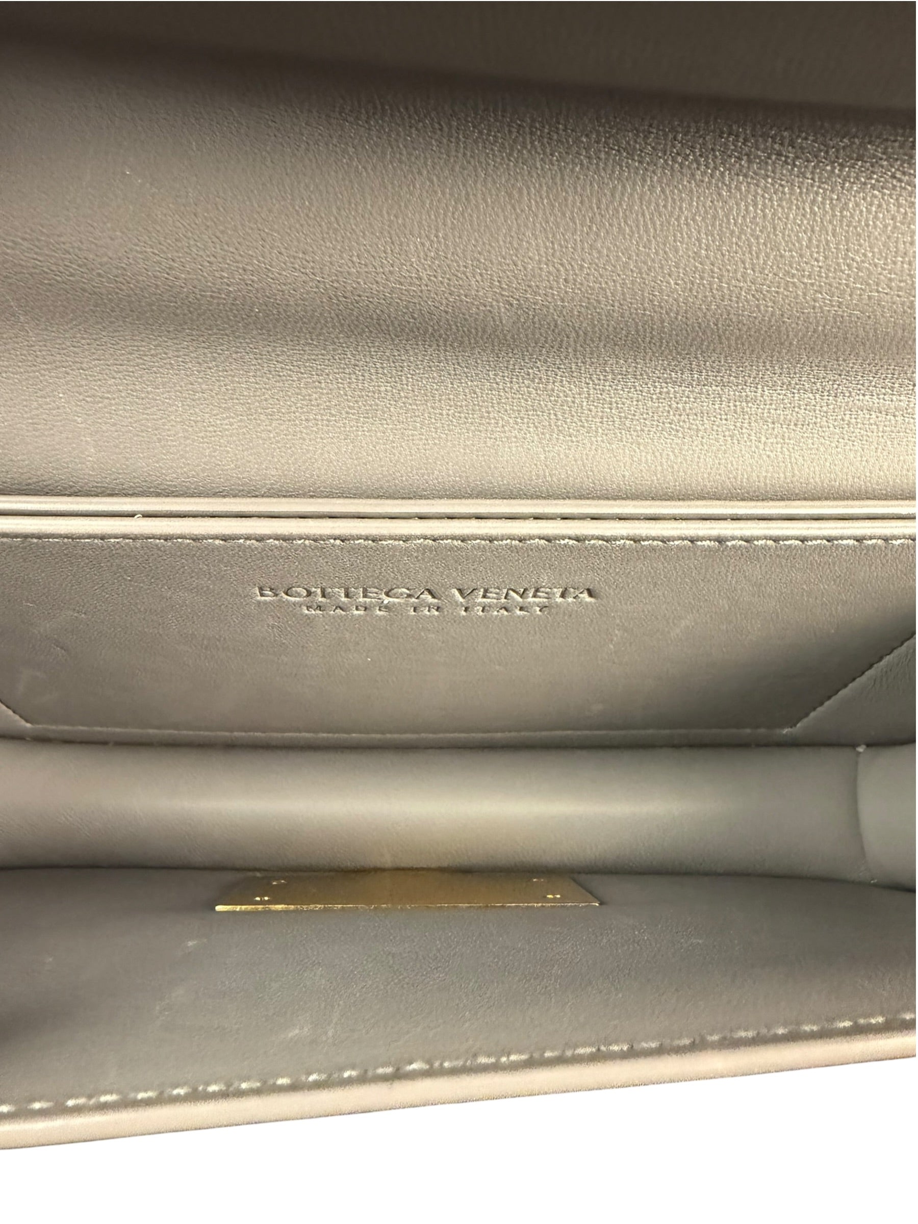 Bottega Veneta Grey Calfskin BV Classic Medium Bag
