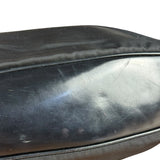 Gucci Vintage Black Canvas Bamboo Handle Bag