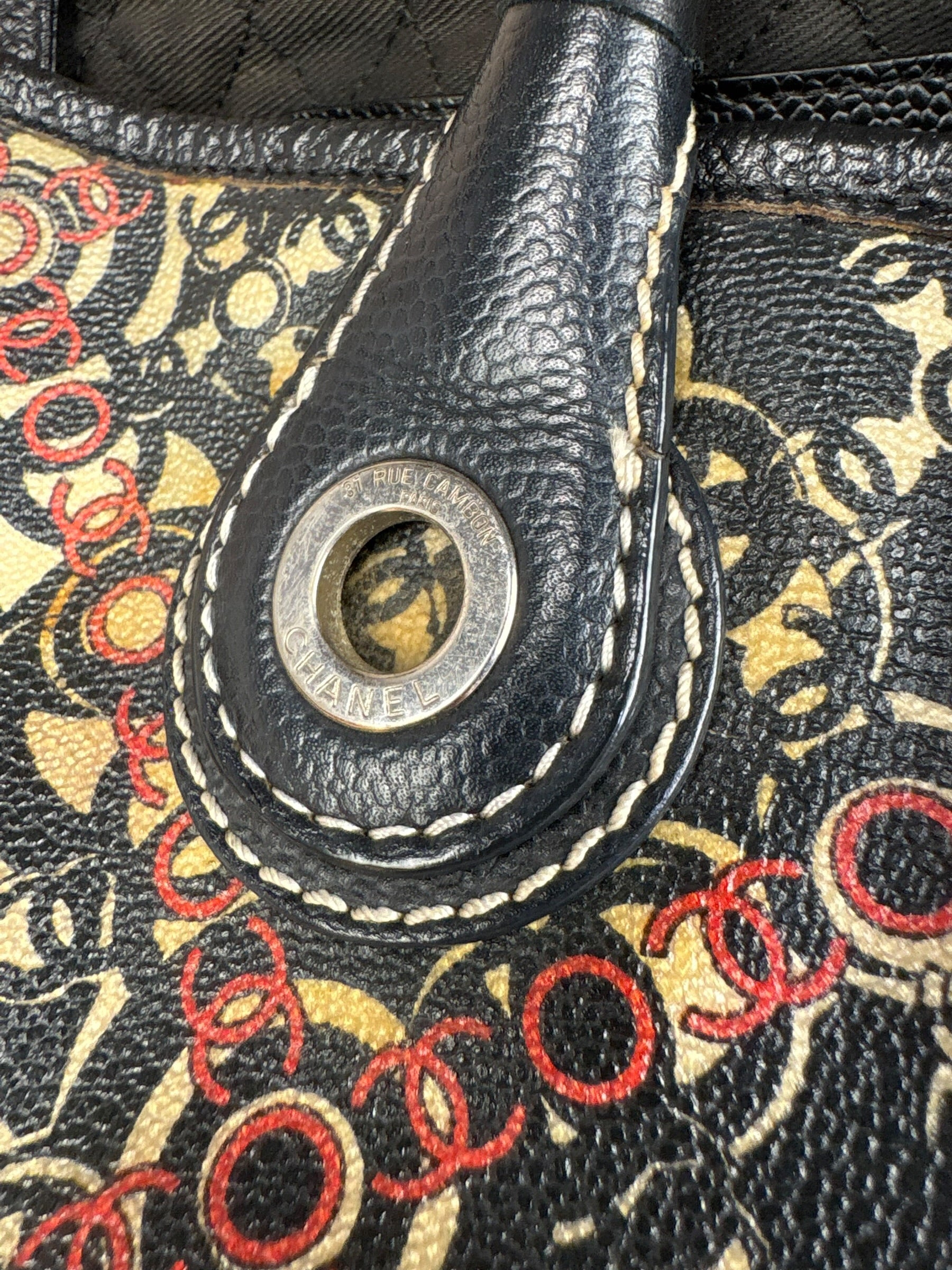 Chanel Multicolor CC Optic Coco Tote 2006