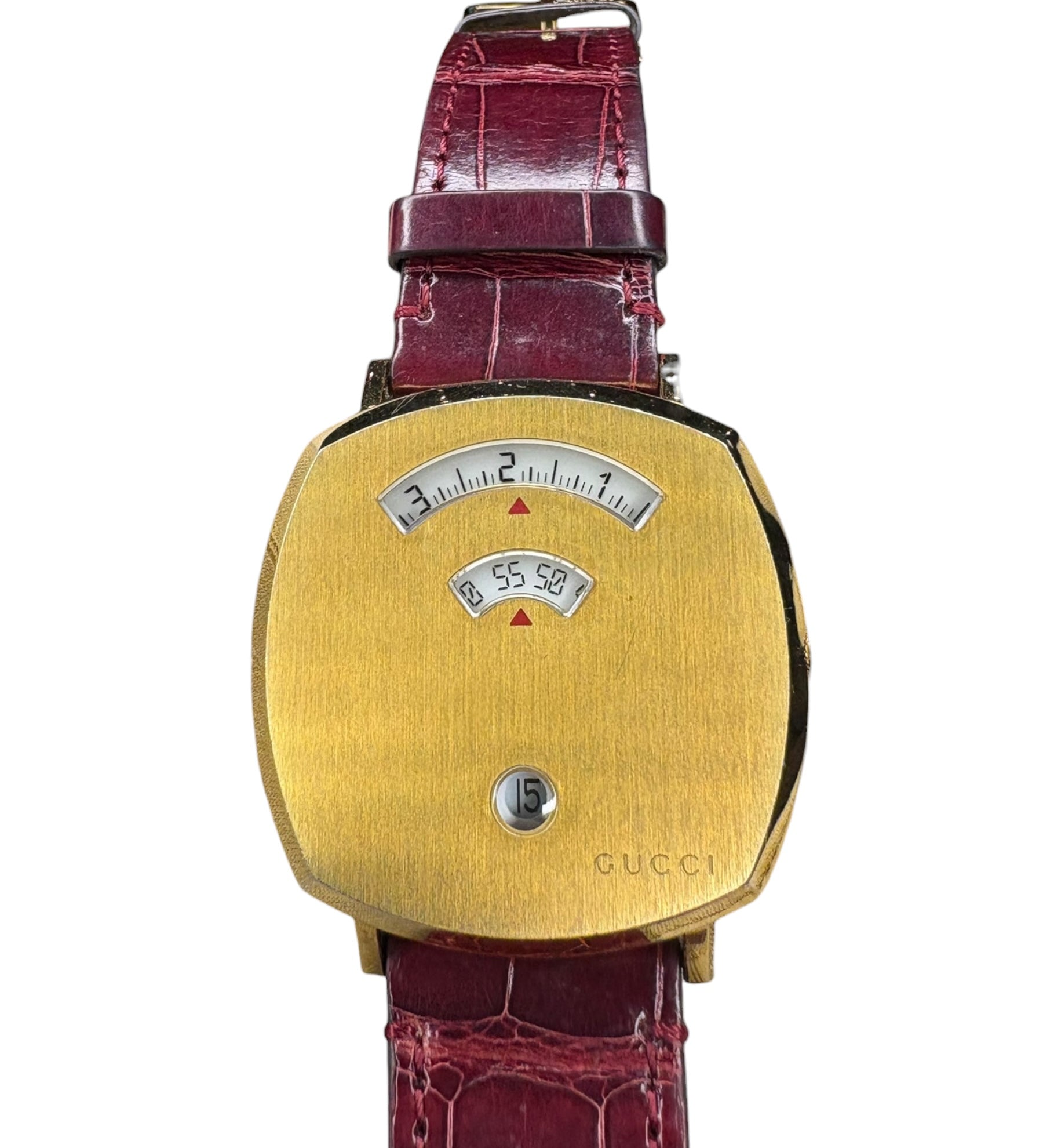 Gucci 157.3 Grip Leather Strap