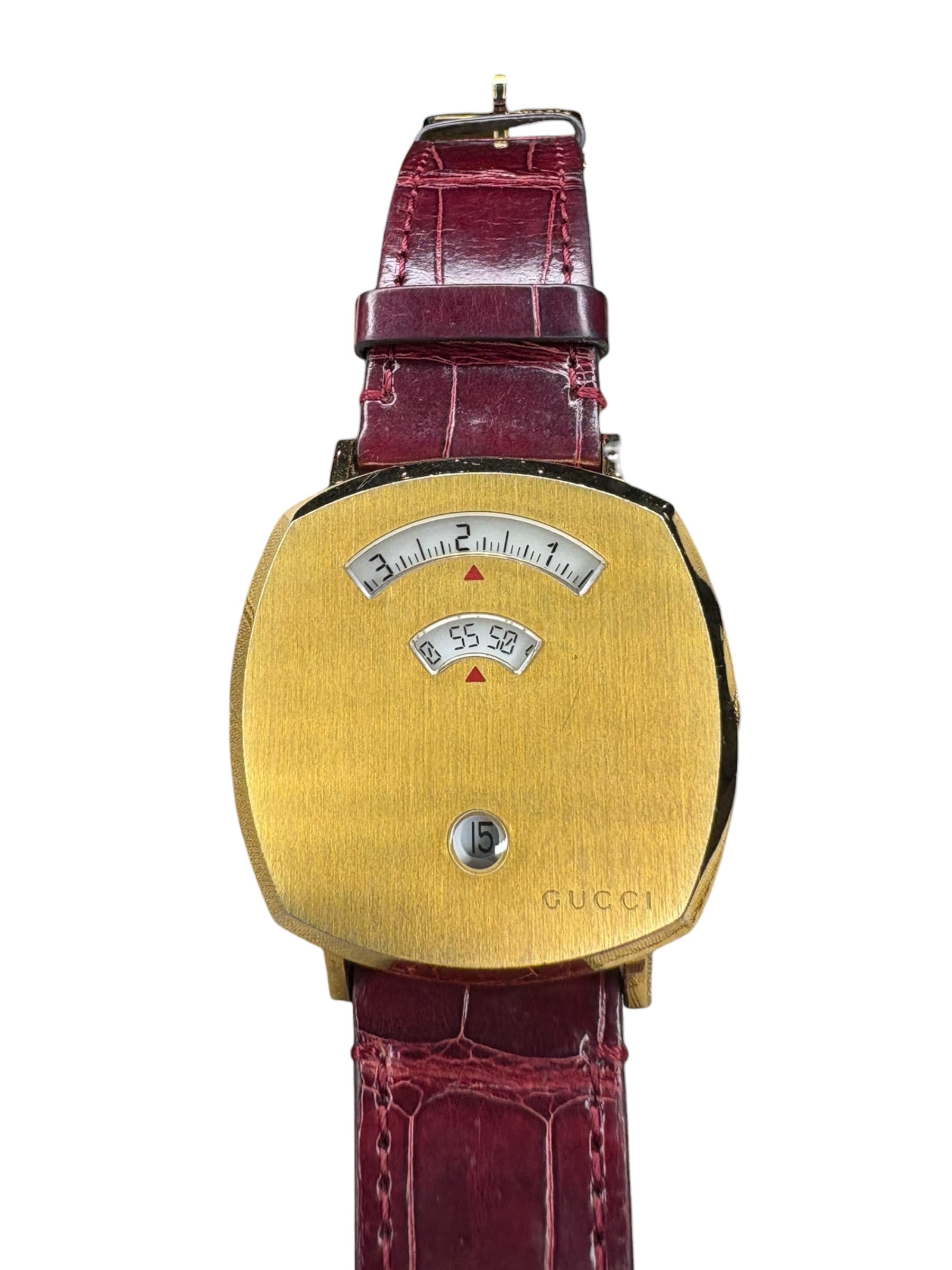 Gucci 157.3 Grip Leather Strap