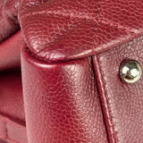 Chanel Burgundy Caviar Quilted Leather Tote 2010
