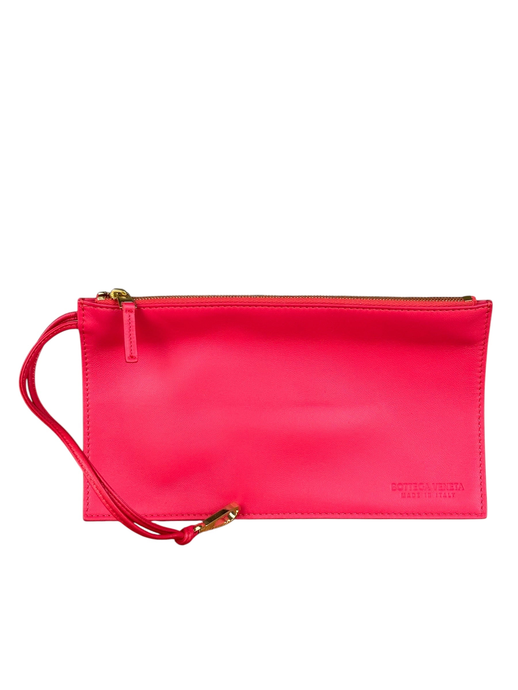 Bottega Veneta Red Leather Arco Tote Bag