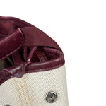 Balenciaga Canvas Maroon Cabas XS Tote Bag