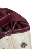 Balenciaga Canvas Maroon Cabas XS Tote Bag