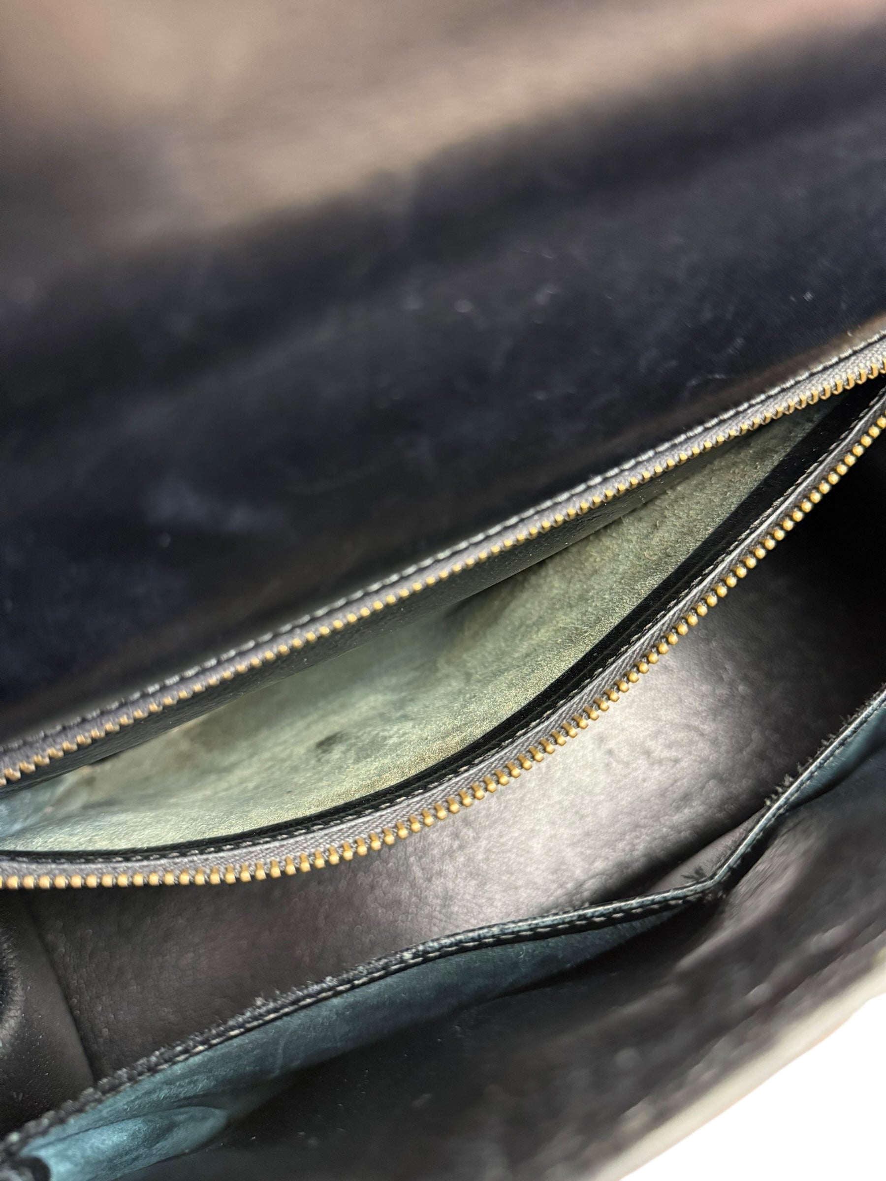 Hermes Kelly 32 Black Box Leather 1991