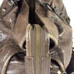 Balenciaga Brown Leather Medium Le City Two-Way Bag