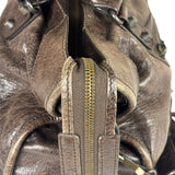 Balenciaga Brown Leather Medium Le City Two-Way Bag