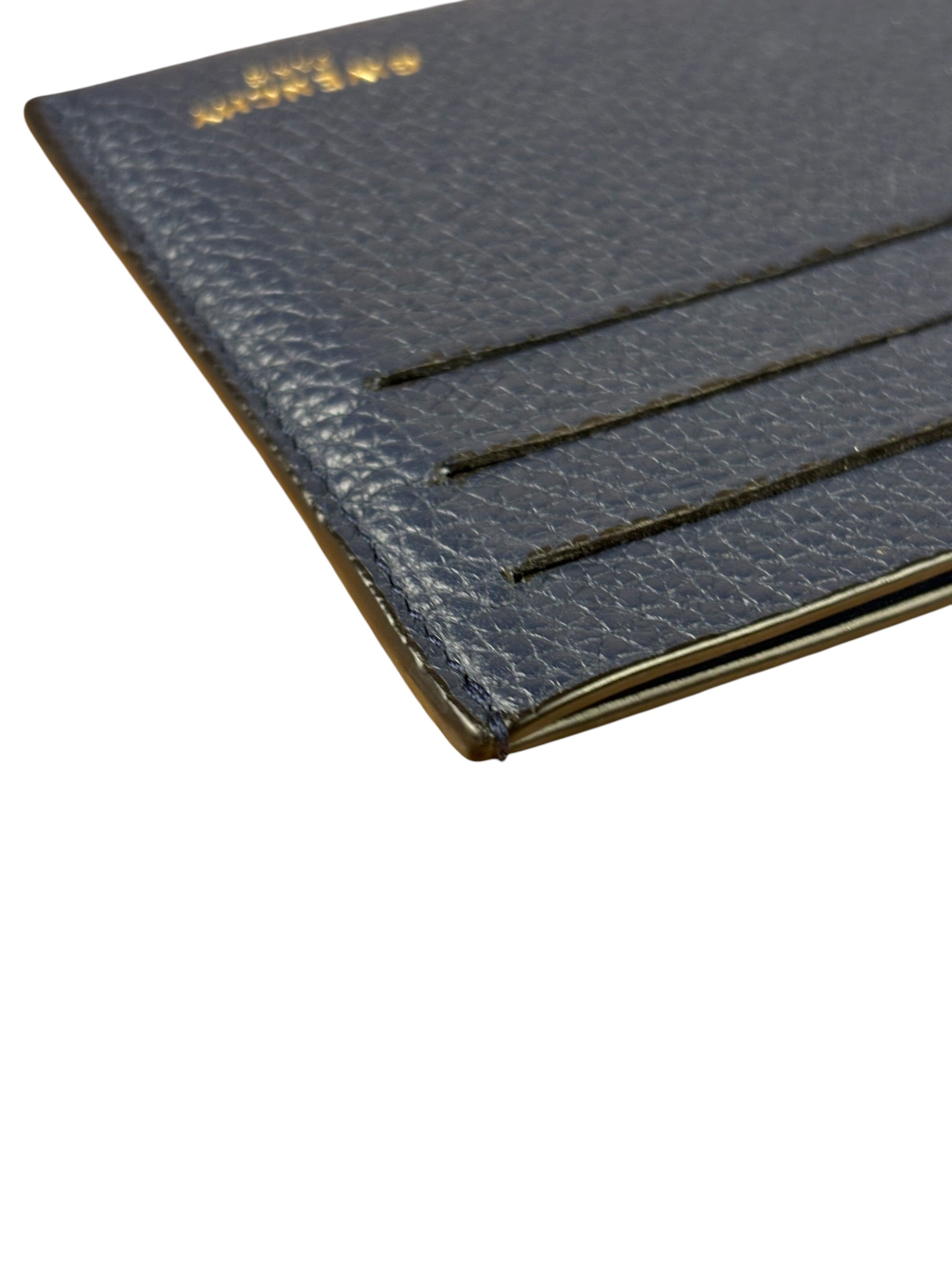 Givenchy Navy Blue Leather Card Holder