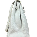 Hermes Kelly 32 White Clemence Leather Handbag 2008
